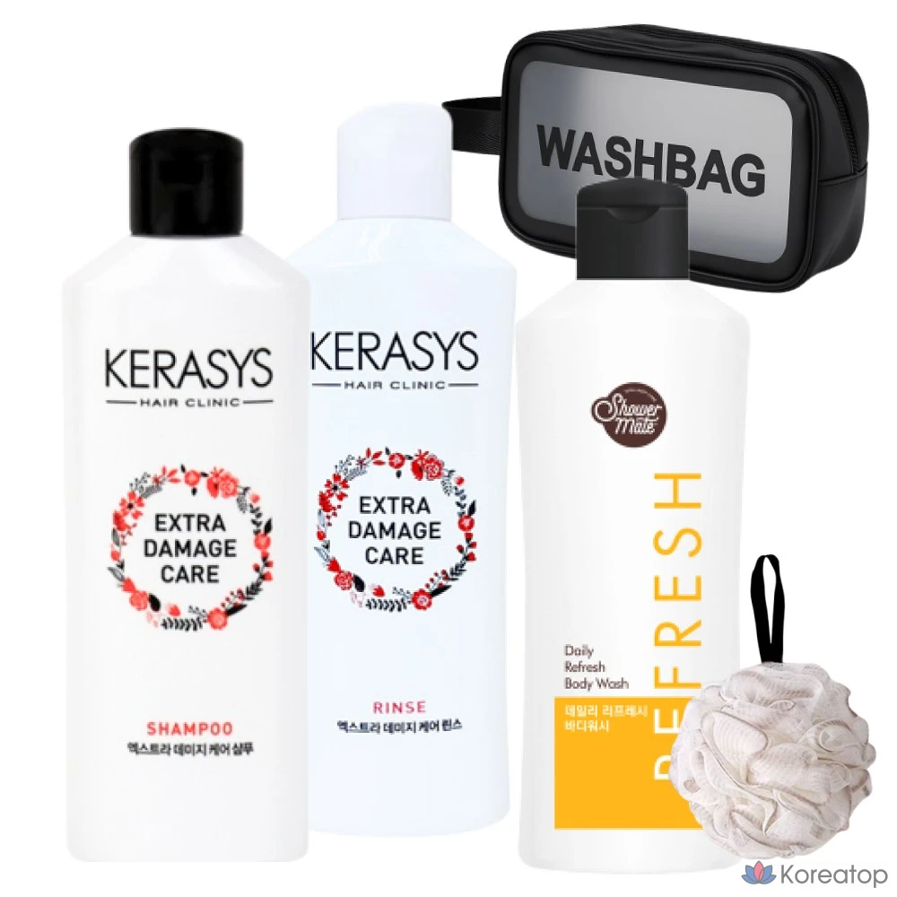 Дорожный набор туалетных принадлежностей KeraSys, 5 предметов, 1 шт.