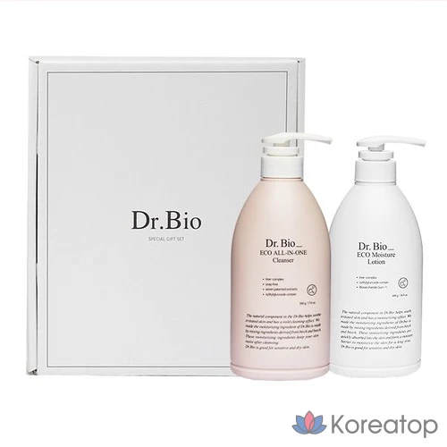 Dr. Bio: лосьон 480 мл + очищающее средство 500 мл, 4 комплекта.