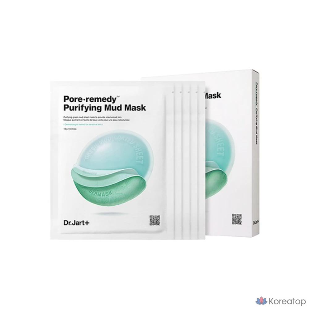 Очищающая грязевая маска для пор Dr. Jart+ Pore Remedy, 1 упаковка, 5 упаковок