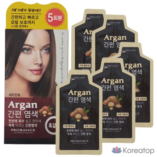 Краска для волос Prorance Argan Easy Dye, 5 применений, 1 упаковка