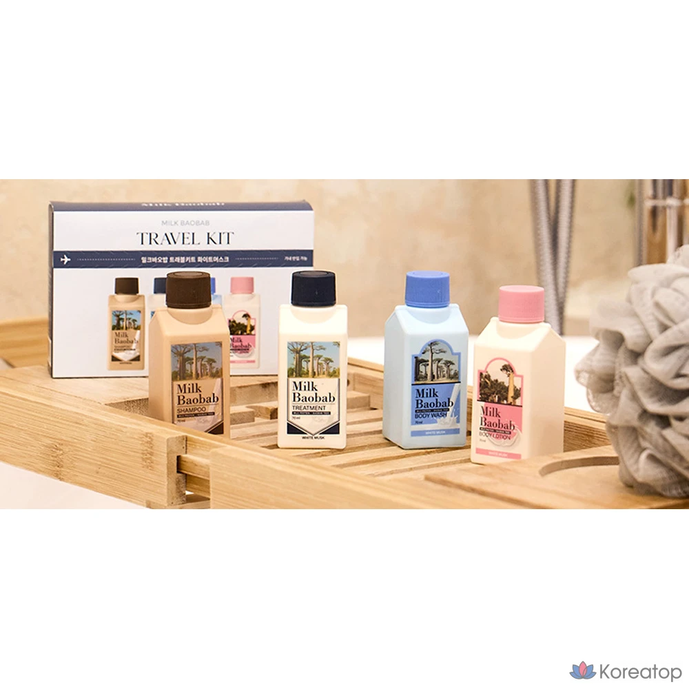 Дорожный набор «Milk Baobab Белый Мускус», 1 комплект.