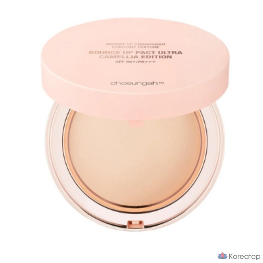 CHOSUNGAH™ Bounce Up Pact Ultra Camellia Edition, 11 г, № 1, светло-бежевый, 1 шт.