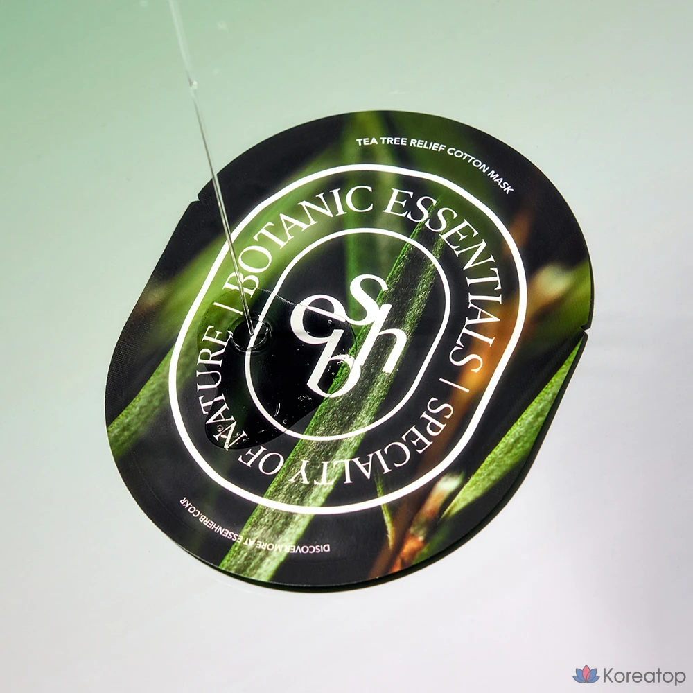 Набор хлопковых масок EssenHerb Tea Tree Relief, 5 штук, 5 штук в упаковке., фото 5