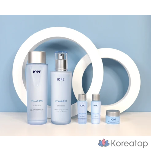 Набор средств с гиалуроновой кислотой: тонер, эмульсия, крем IOPE Hyaluronic Special Set