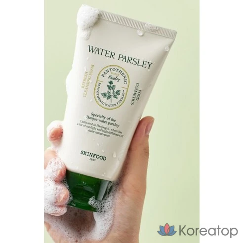 Освежающая очищающая пенка Skinfood Pantothenic Water Parsley