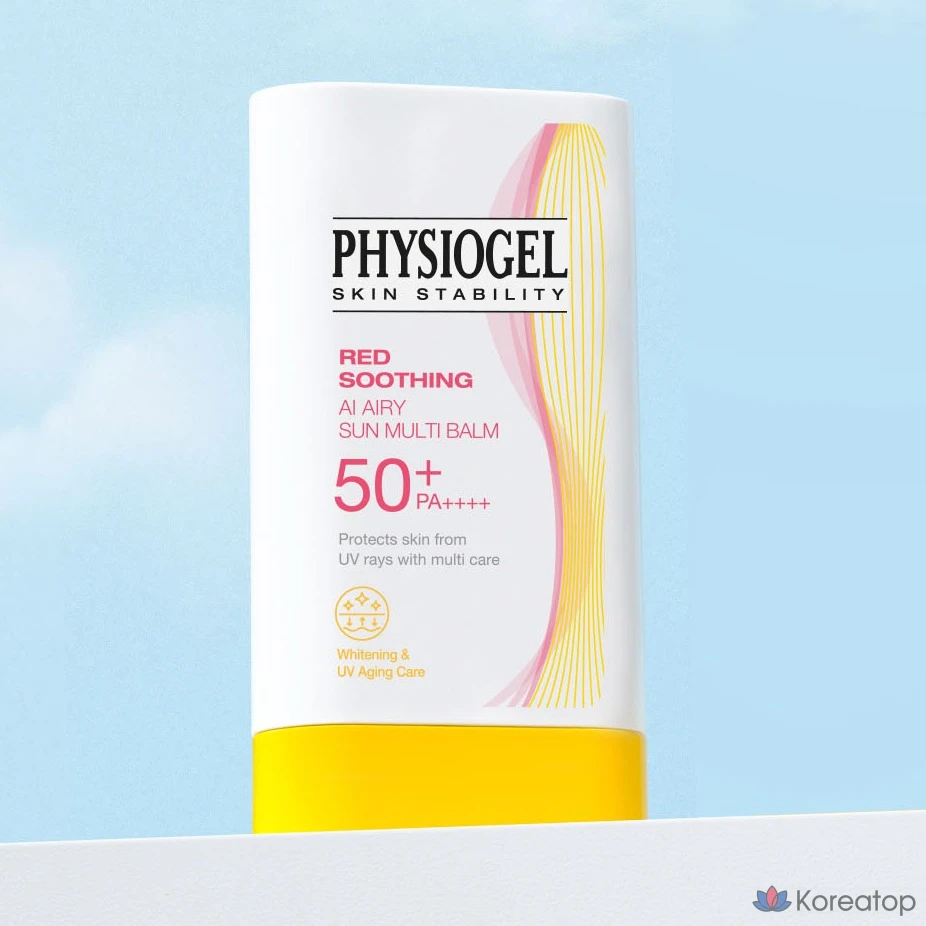 Успокаивающий солнцезащитный бальзам Physiogel Red Soothing AI Airy Sun Multi Balm SPF50+ PA++++, 17 г, 1 шт.