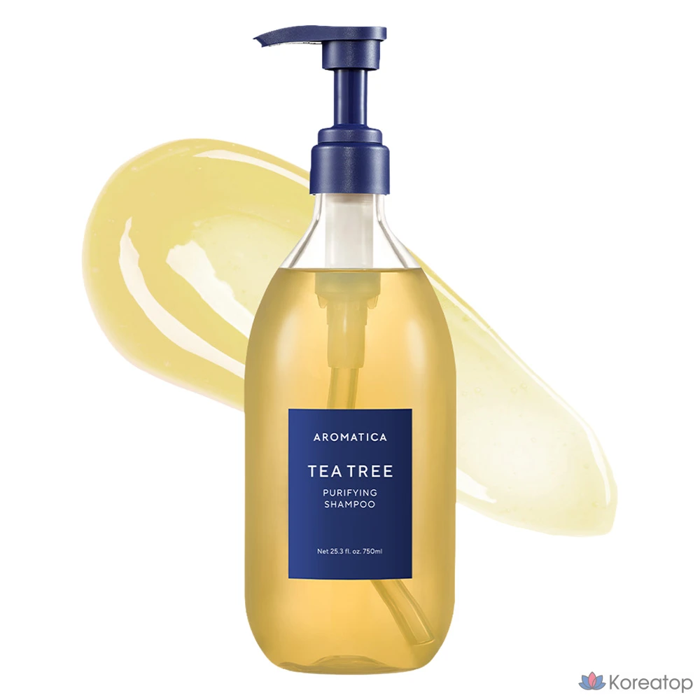 Очищающий шампунь с маслом чайного дерева Aromatica, 750 мл, 1 флакон.