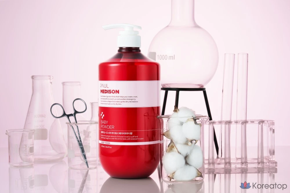 Гель для душа PAUL MEDISON Signature с ароматом детской присыпки, 1,077 л, 1 шт.