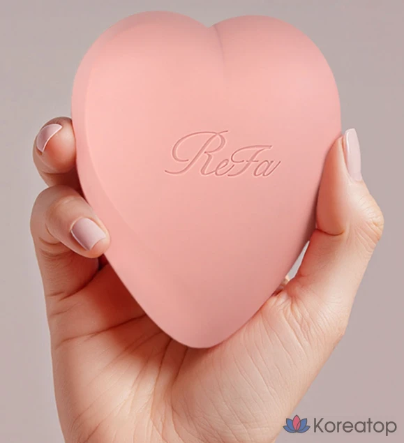Расческа-щетка для волос ReFa Heart Brush for Scalp, оттенок Matte Rose, 1 шт., фото 5