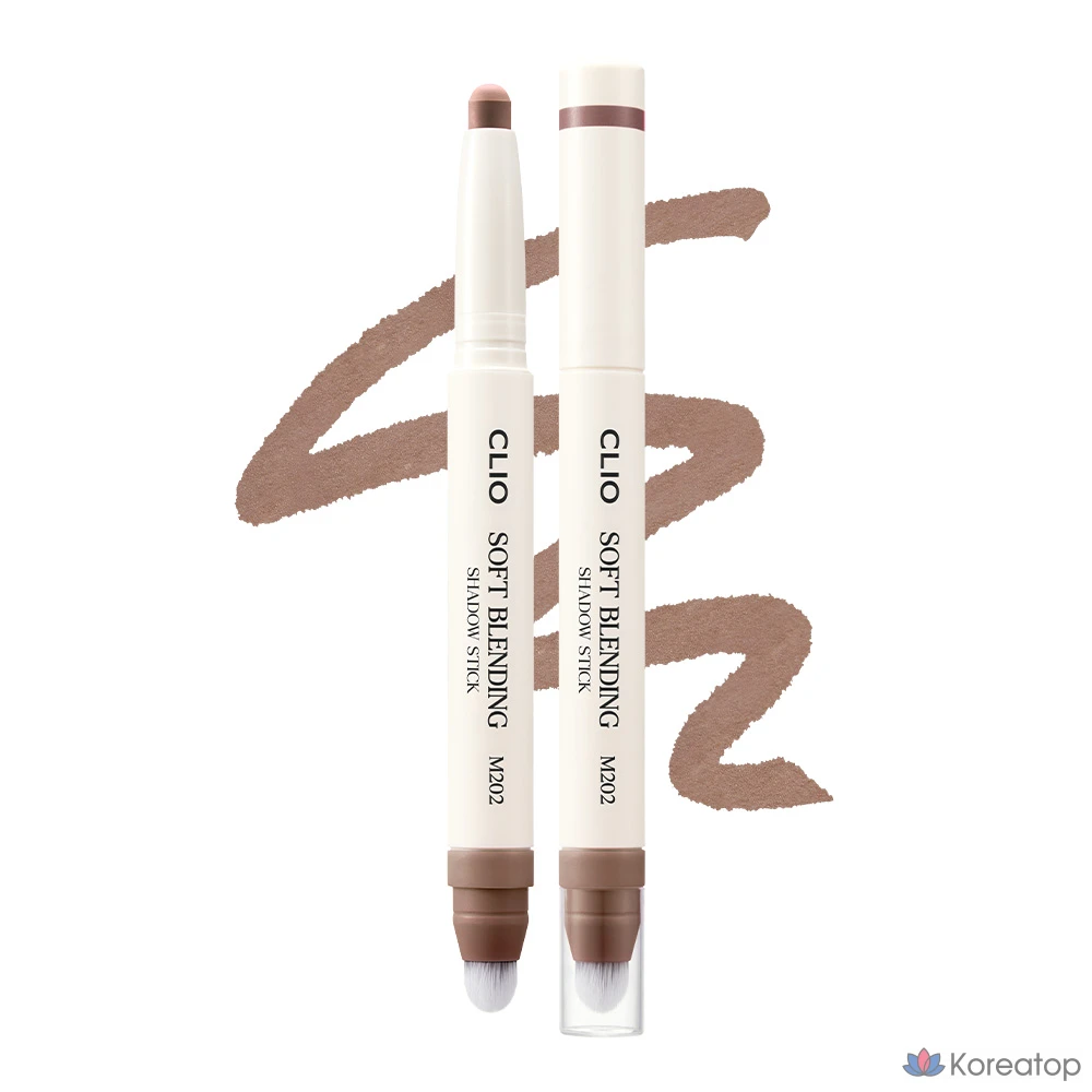 Карандаш для растушевки теней Clio Soft Blending Shadow Stick, M202 Gray Fudge, 1 шт.