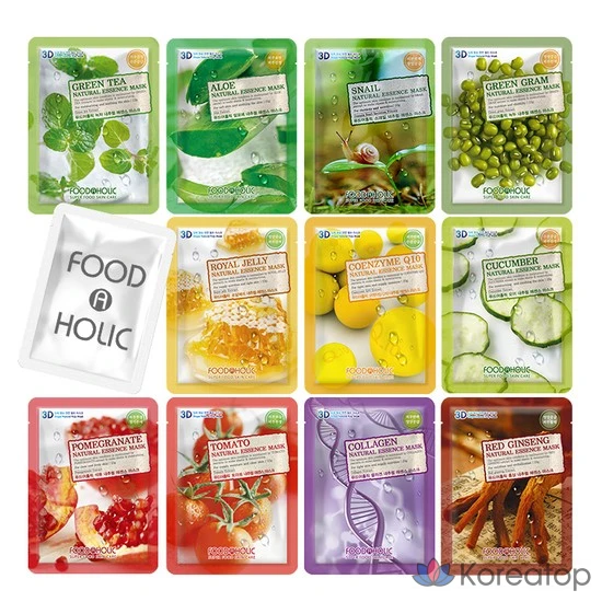 Набор 3D-масок с натуральной эссенцией, 100 листов, 1 упаковка