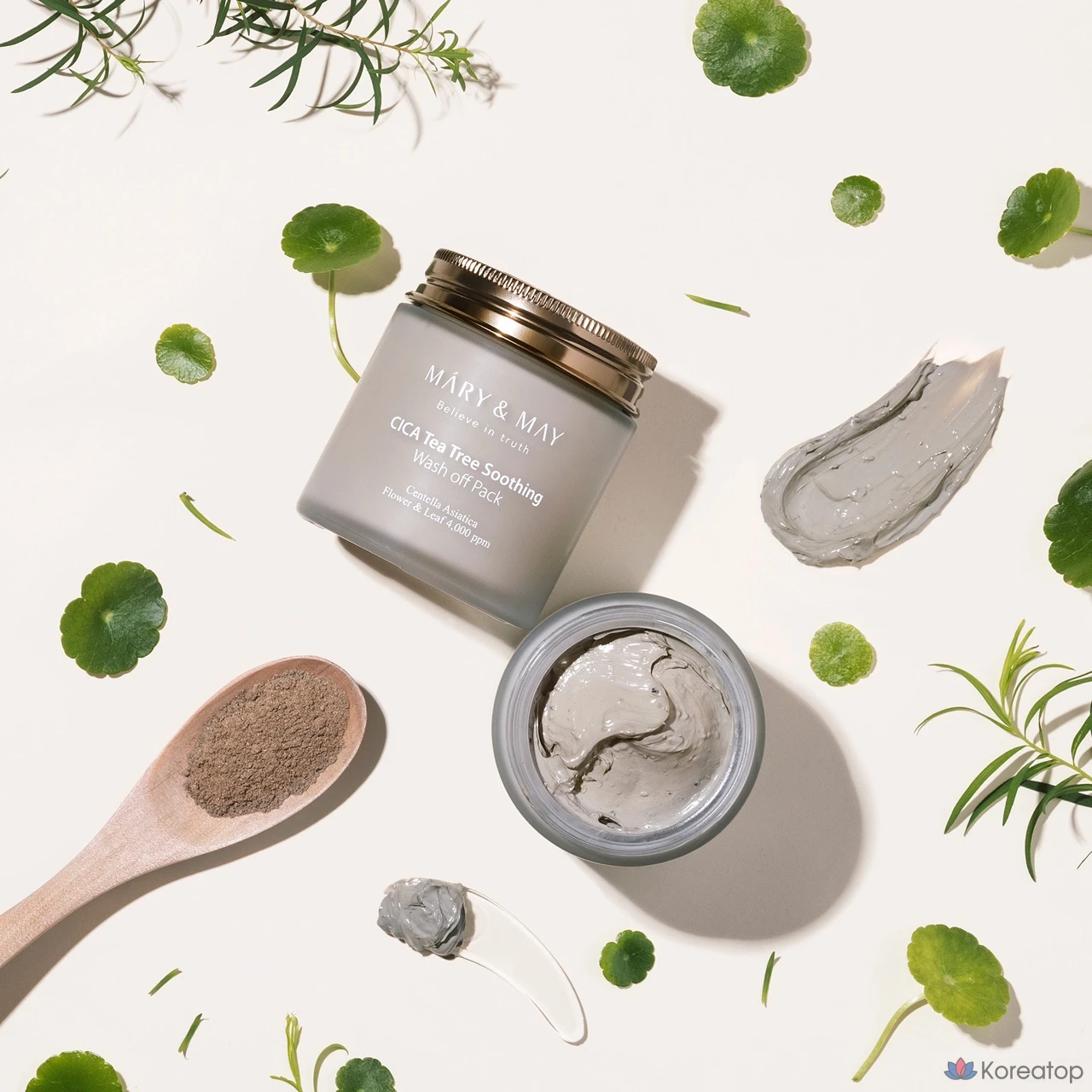 Успокаивающая смываемая маска для лица Marienmay Cica с маслом чайного дерева, 125 г, 1 упаковка