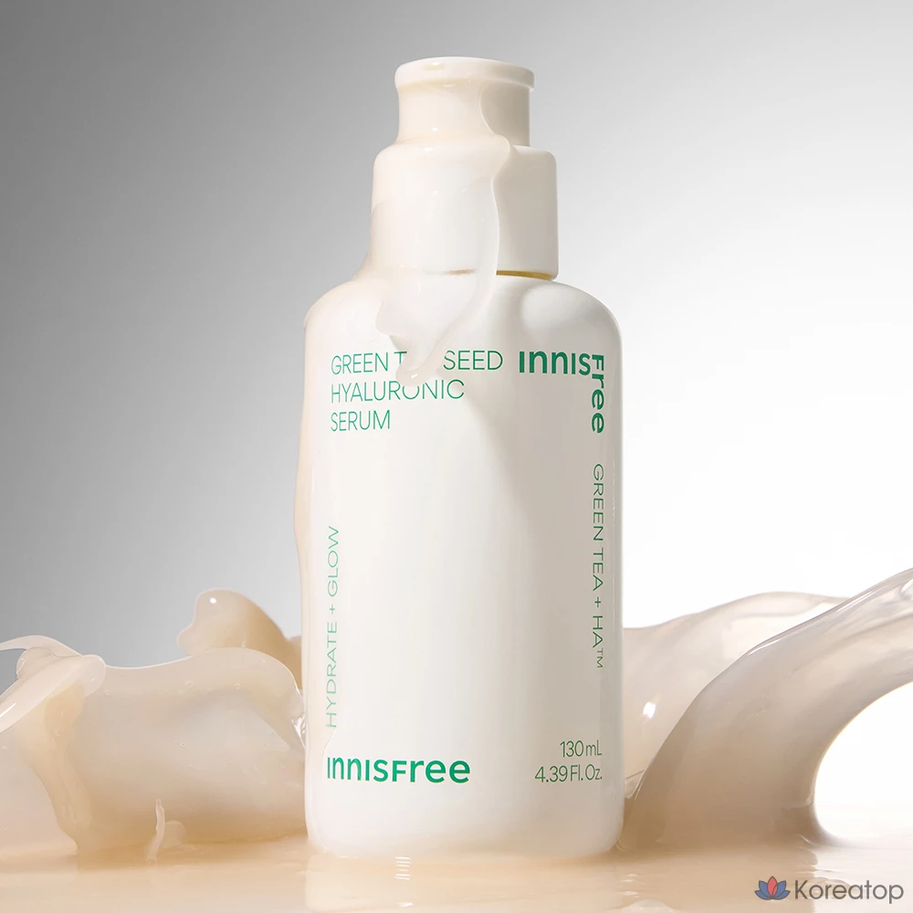 Сыворотка Innisfree Green Tea Seed Hyaluronic Acid Serum, 130 мл, 1 шт., фото 5