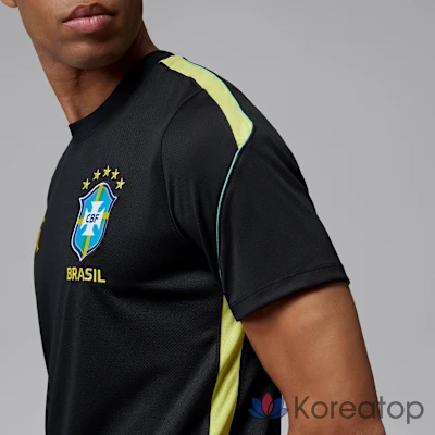 Футболка мужская Jordan Brazil Strike Dri-FIT Soccer Short-Sleeve Knit Top