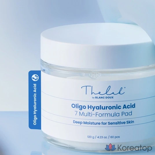 The Lab by Blanc Doux Oligo Hyaluronic Acid 7 Multi Formula Pad, 120 г, 60 листов, 1 шт.