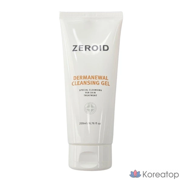 Очищающий гель для лица ZEROID Dermanual, 200 г, 200 мл, 1 шт.