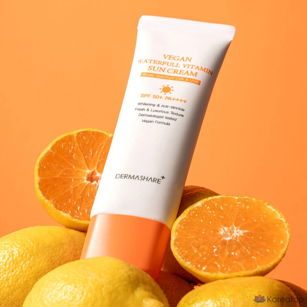 Солнцезащитный крем Dermashare Waterful Vitamin Sunscreen SPF50+ PA++++, 50 г, 1 шт.