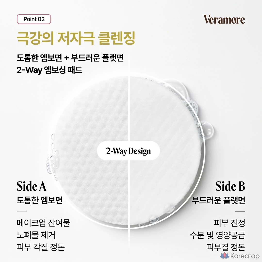 Очищающие пэды VERAMORE Brightening Rice Water No Wash Cleansing Pad, 70 шт.