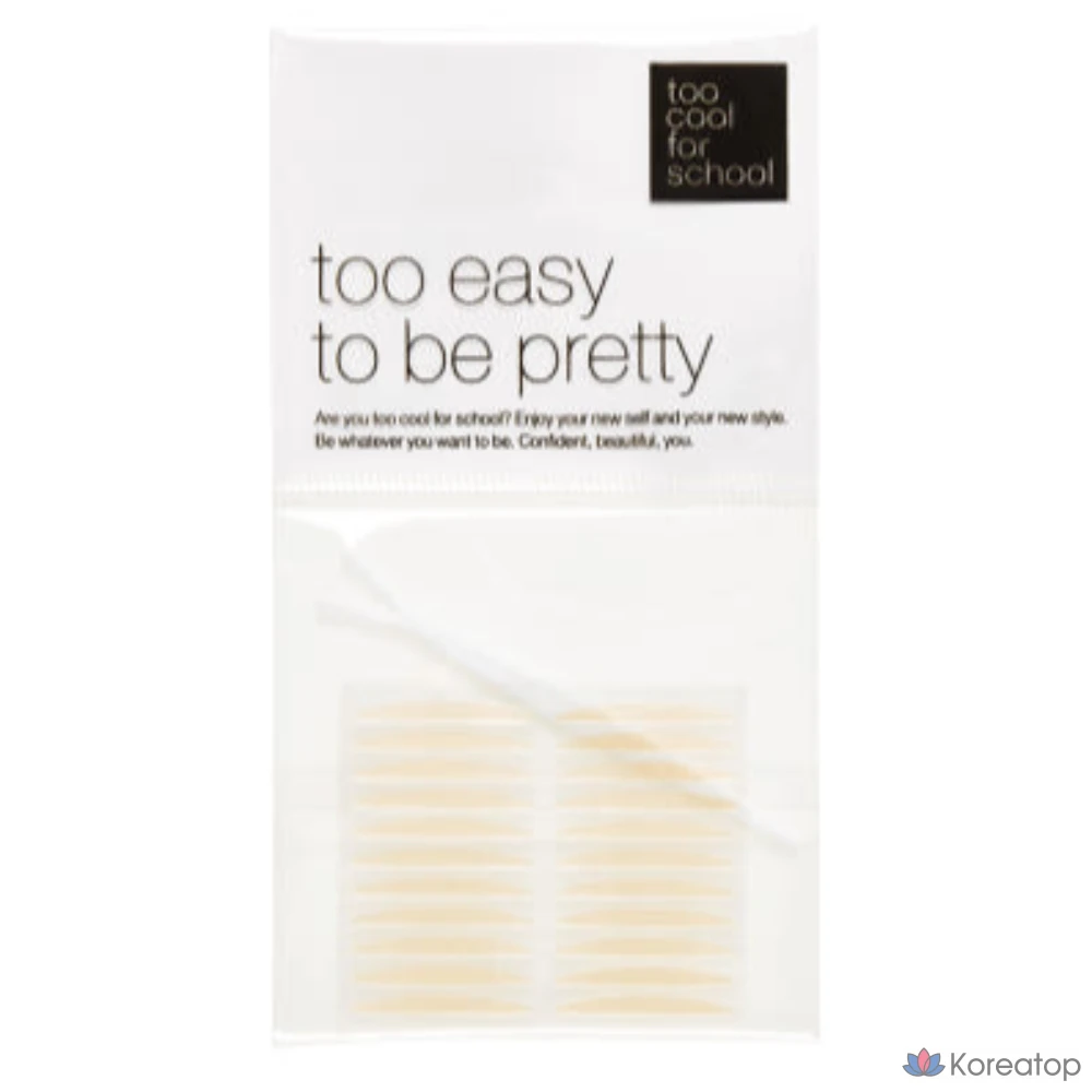 Набор из 15 накладок для век Too Cool for School Nude Fit Double Eyelid Tape, телесного цвета.