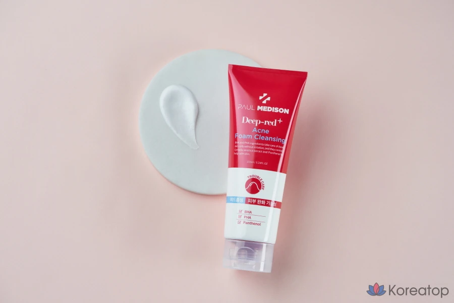 Пенка для умывания PAUL MEDISON Deep Red Acne Foam Cleansing, 155 мл, 1 шт.
