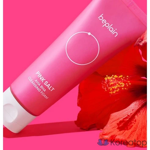 Очищающая пенка BePlain Pink Salt AHA BHA