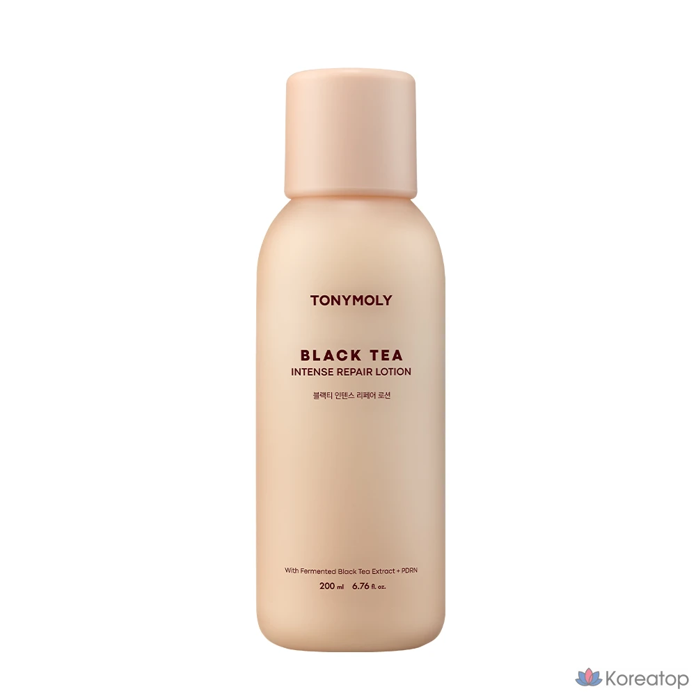 Интенсивный восстанавливающий лосьон для лица Tony Moly с черным чаем, 1 шт., 200 мл