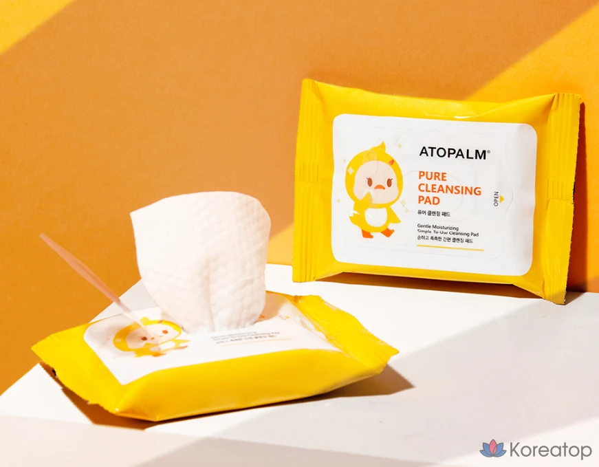 Очищающие подушечки Atopalm Pure, 62 г, 30 листов, 1 упаковка., фото 4