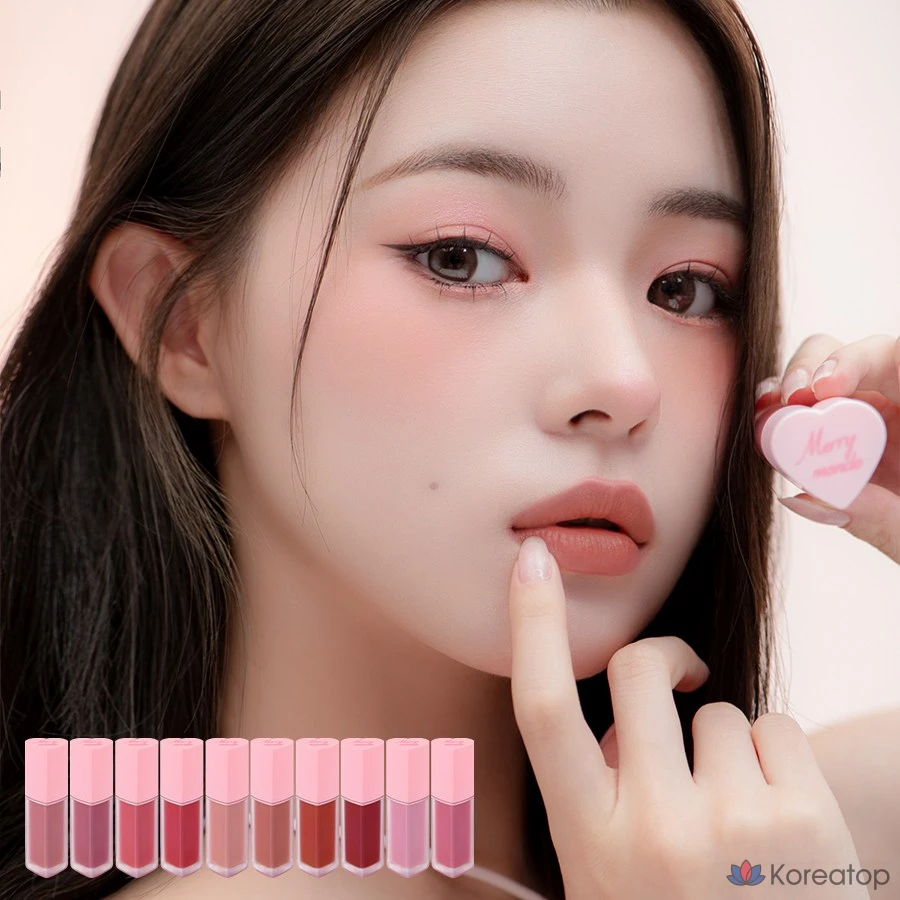 Тинт для губ Heartpercent Merrymond Cherry Heart Mega Tint, оттенок Berry Cherry, 1 шт., фото 5