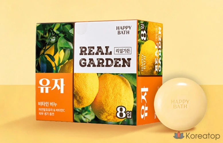 Витаминное мыло Happy Bath Real Garden с юдзу, 90 г