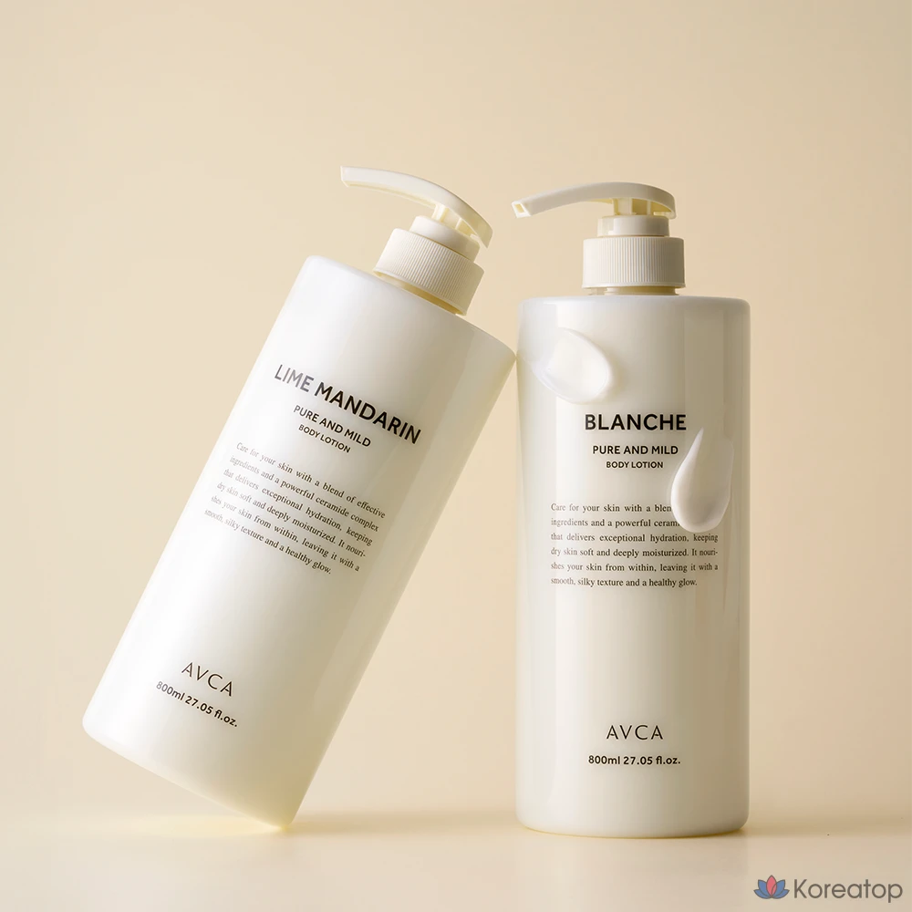 Лосьон для тела AVCA Pure &amp; Mild с керамидами, аромат Blanche, 800 мл, 1 шт.