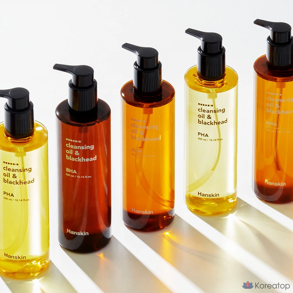 Гидрофильное масло HANSKIN Cleansing Oil & Blackhead PHA, 300 мл, 1 шт., фото 5