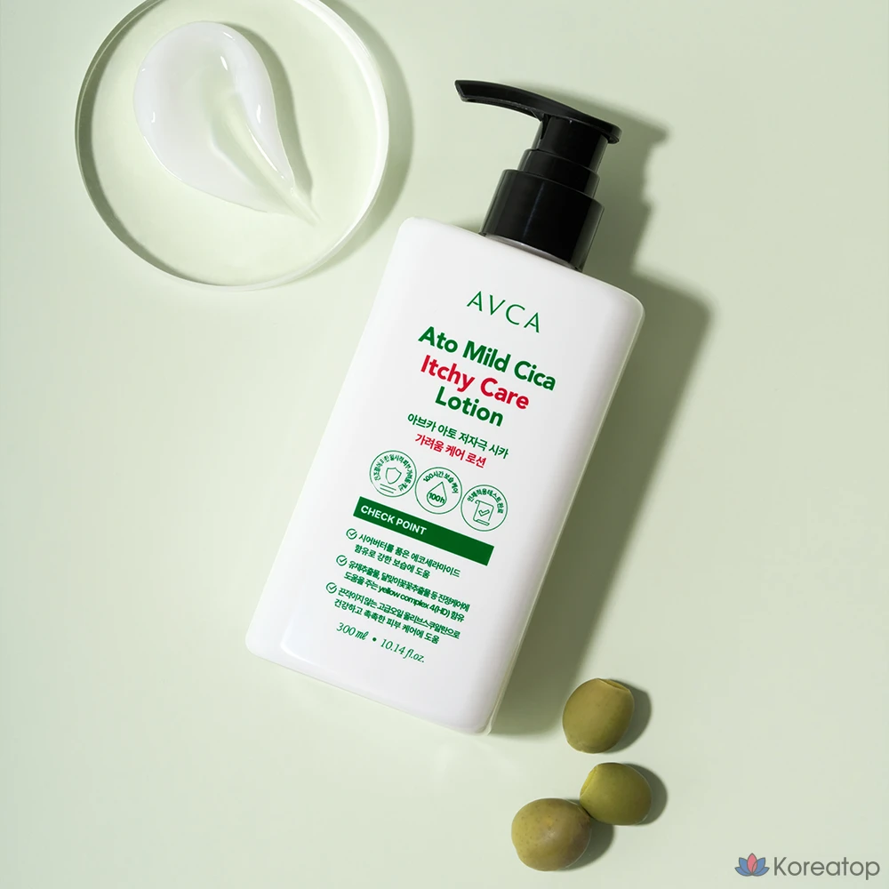 Лосьон для ухода за кожей AVCA Ato с низким уровнем раздражения и экстрактом центеллы азиатской, 300 мл, 1 шт.