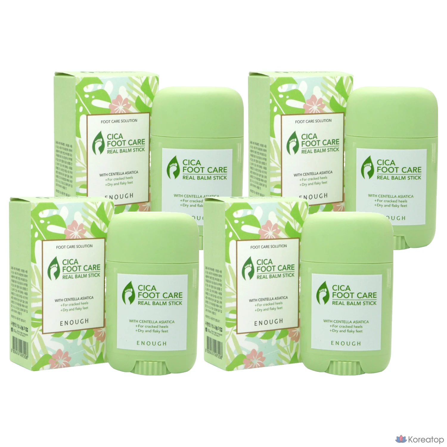 ENOUGH Cica Foot Care Real Balm Stick, 1 упаковка, 4 шт., 20 мл, 20 г