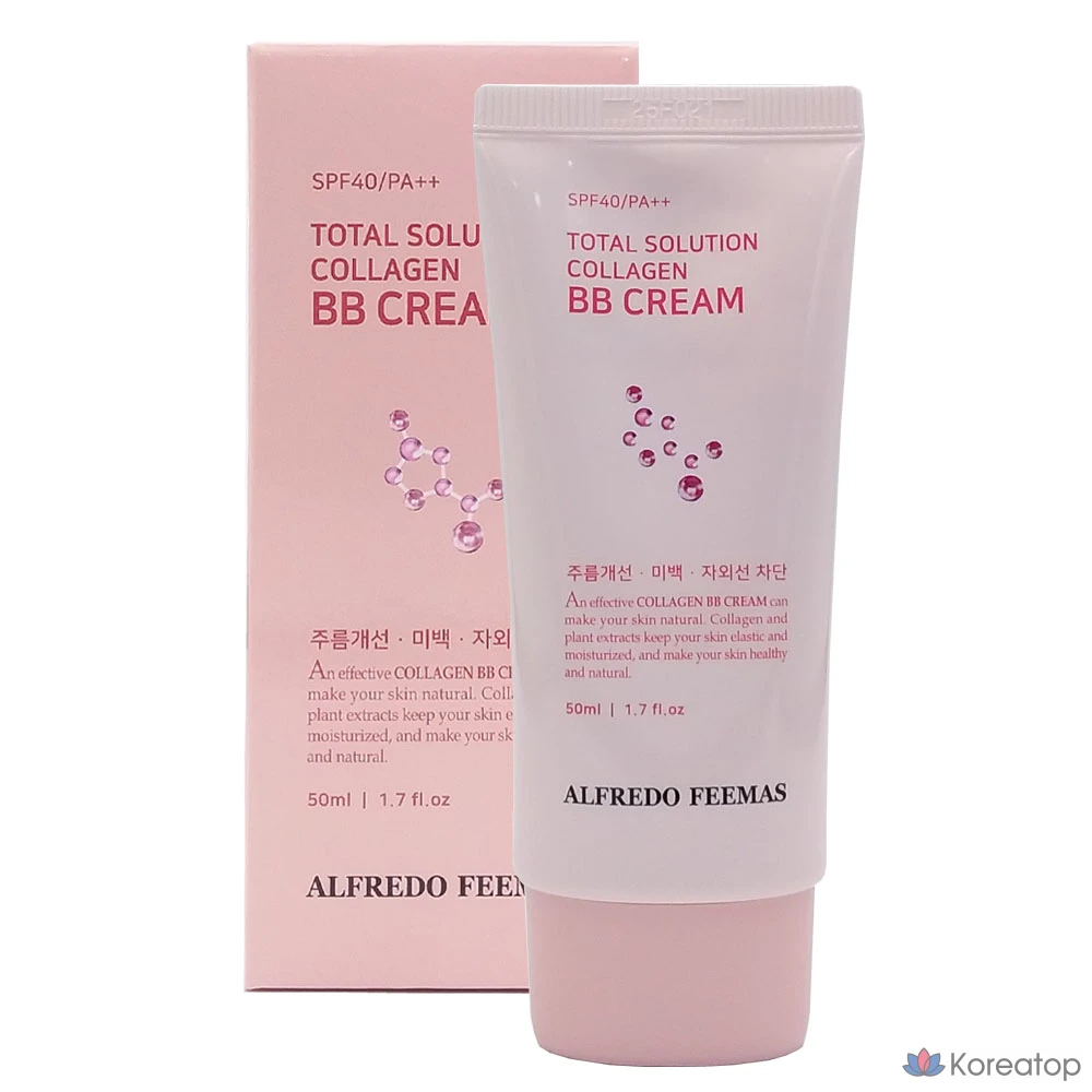 BB-крем Alfredo Feemas Total Solution Collagen, 50 мл, 1 шт., фото 2