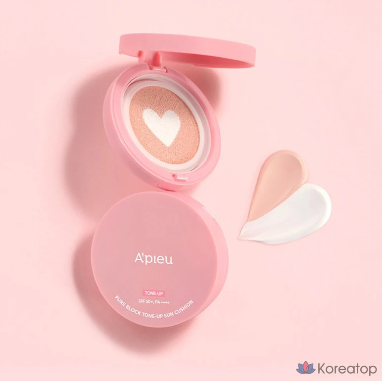Солнцезащитный кушон A'Pieu Pure Block Tone-Up Sun Cushion SPF50+ PA++++, 11 г, 1 шт.