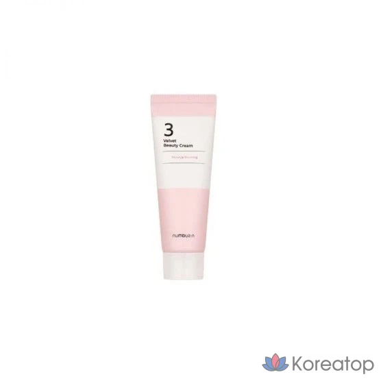 Крем для лица Numbersin No. 3 Care Velvet Beauty Cream, 60 мл, 1 шт.