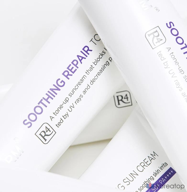 Успокаивающий восстанавливающий тонизирующий солнцезащитный крем Dermafirm R4 SPF50+ PA++++, 40 г, 1 шт.