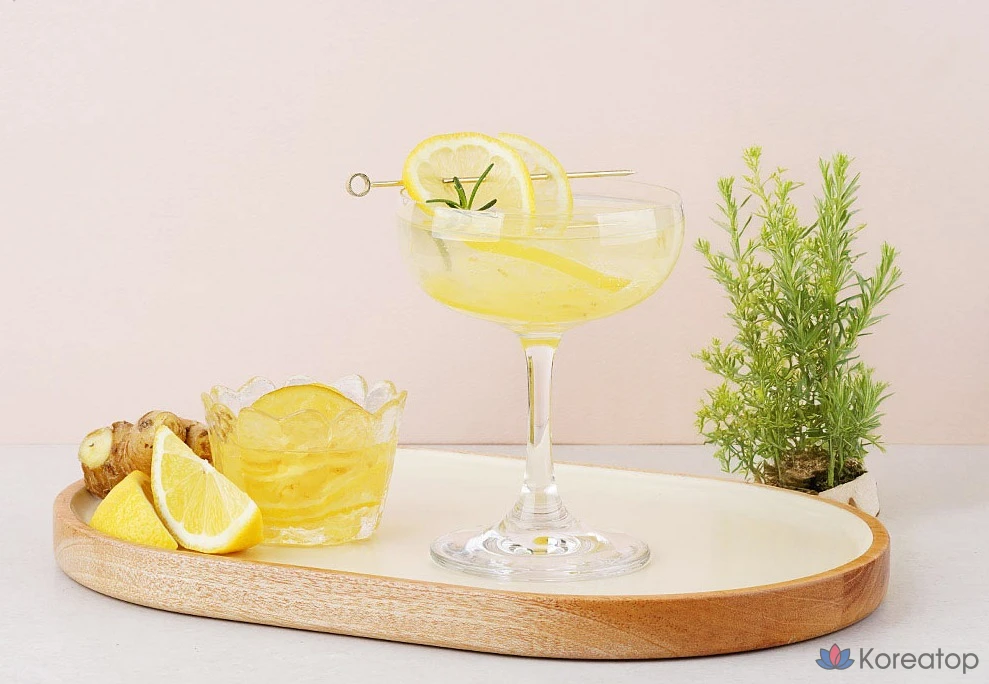 Чай Nokchawon Chaoreum Lemon Ginger Tea, 1 кг, 1 шт.
