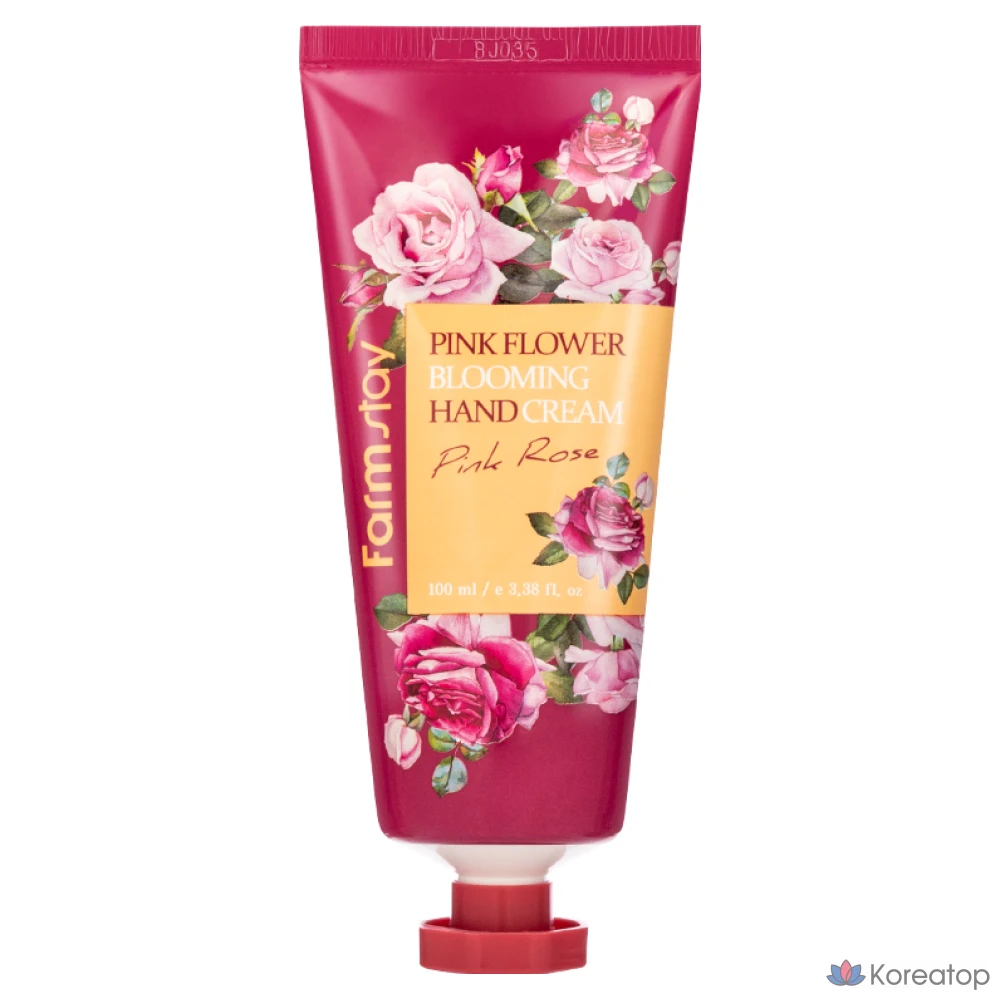 Крем для рук FarmStay Pink Flower Blooming Hand Cream, розовая роза, 100 мл, 1 шт.