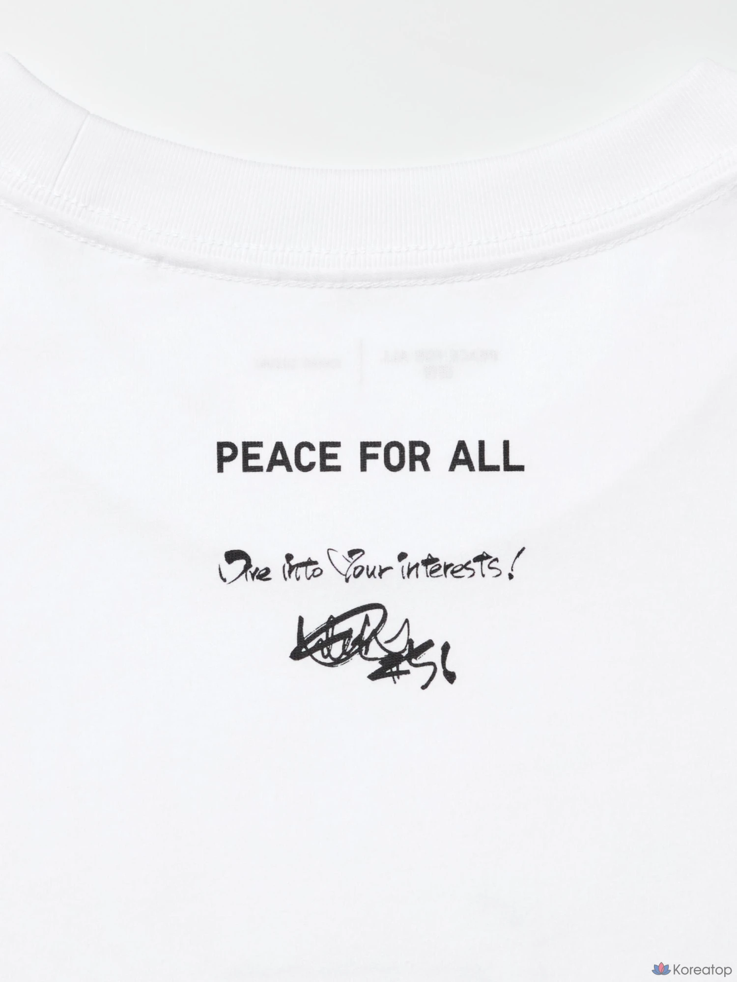 Футболка Uniqlo PEACE FOR ALL Graphic T-Shirt Regular Fit Ichiro Suzuki