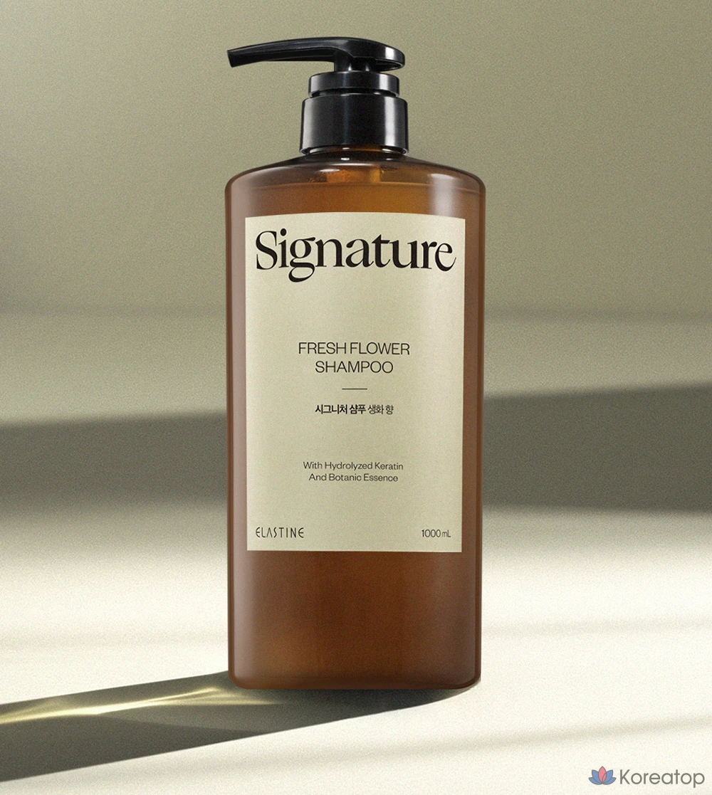 Шампунь Elastine Signature Scalp Care Damaged Hair Clinic с мягкой кислотностью и ароматом свежих цветов, 1 л, 1 шт.