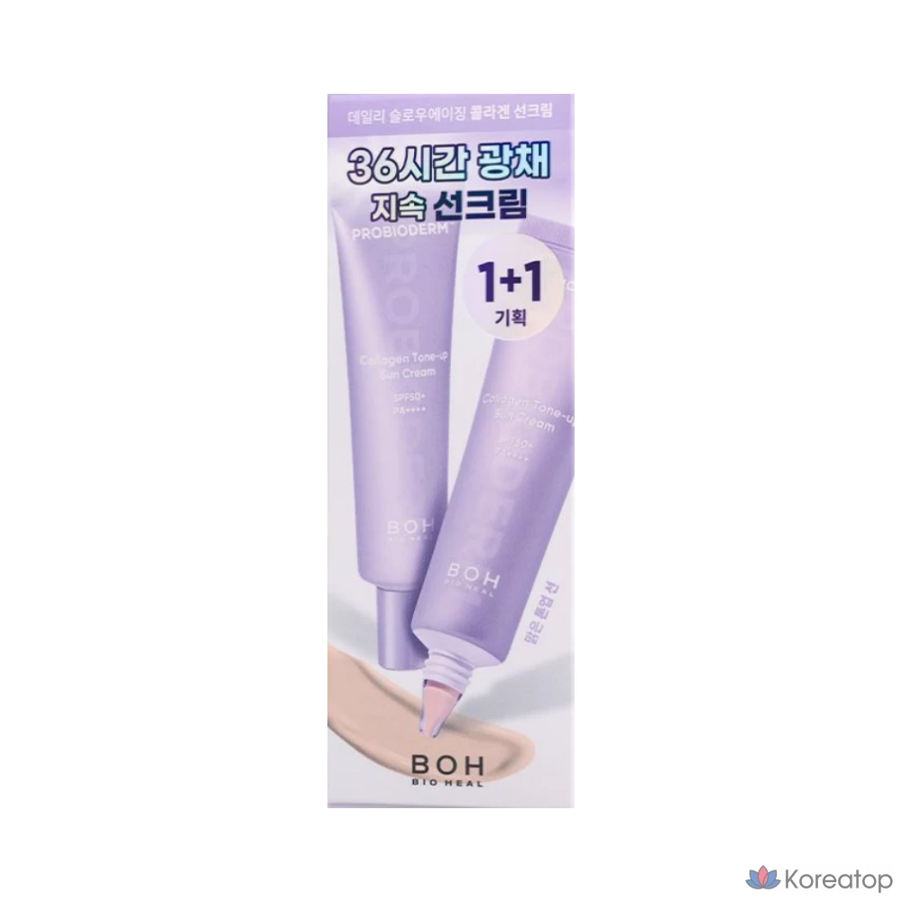 Солнцезащитный крем Biohealbo Probioderm Collagen Tone-up Sunscreen BOH Tone-up Essence Skincare Collagen Sunscreen, 100 мл, 1 шт.