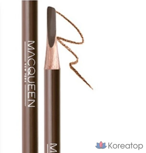 Карандаш для бровей Mqny New York My Strong, 1,2 г, натуральный коричневый, 1 шт., фото 2