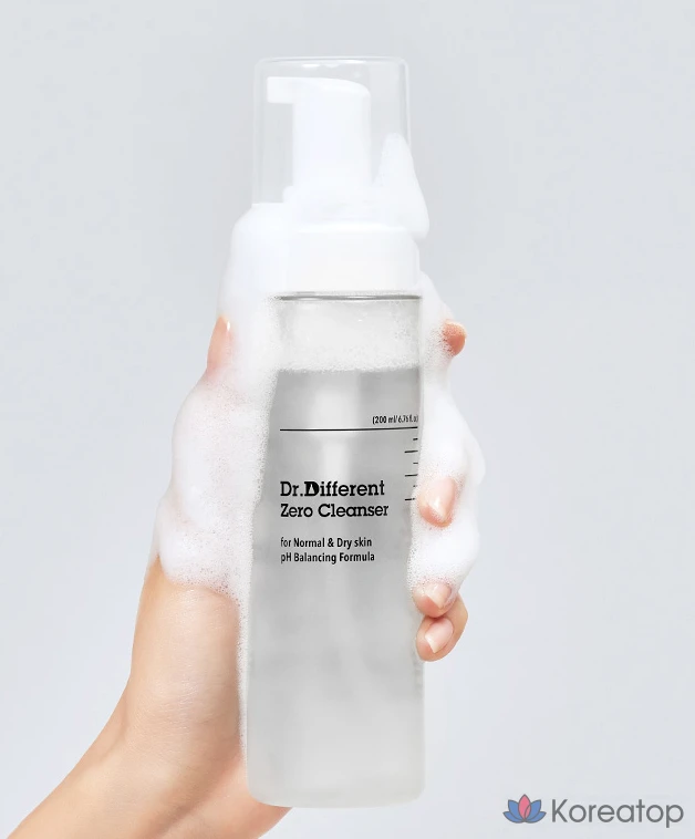 Очищающее средство Dr. Different Zero для нормальной и сухой кожи, 200 мл, 1 шт.