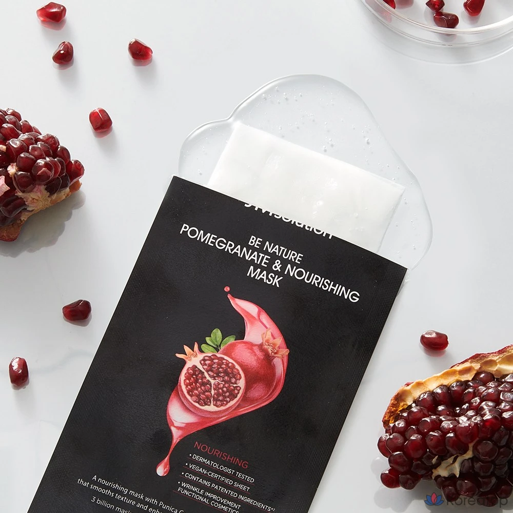 JM Solution Be Nature Панировочная маска с гранатом и питательными веществами, 10 листов, 10 штук, упаковка из 10 штук., фото 3