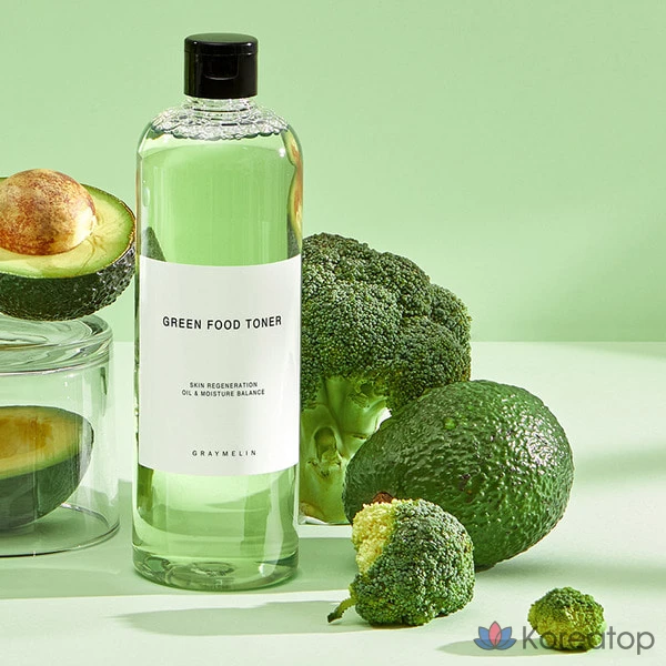 Увлажняющий успокаивающий тоник Graymelin с зелеными пищевыми компонентами, 1 шт., 500 мл