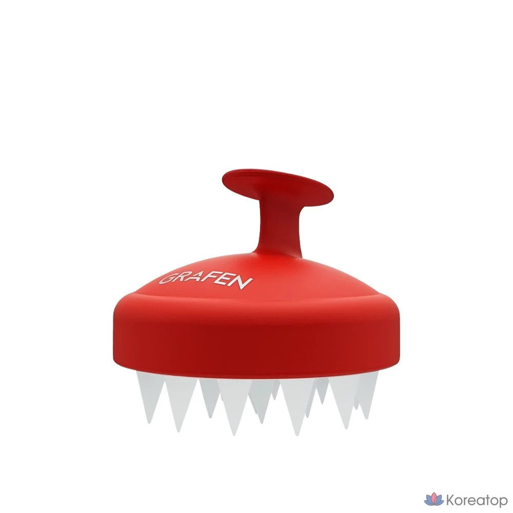 Щетка для массажа кожи головы GRAFEN Edgefinger Red, 1 шт.