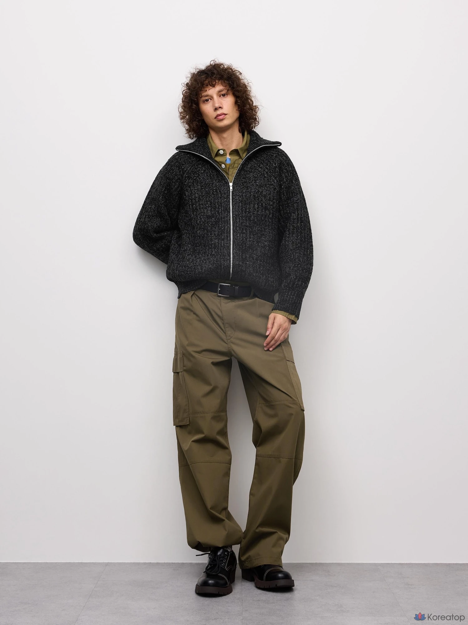Кардиган Uniqlo Chunky Knit Full-Zip Jacket