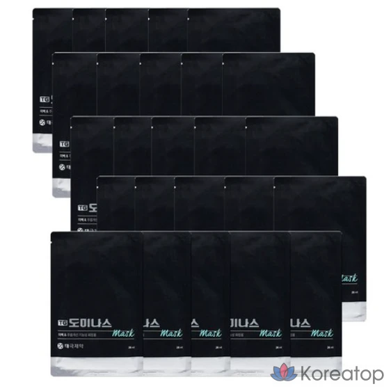 Маски Tiji Dominas, 5 коробок (25 листов), 1 упаковка, 25 штук