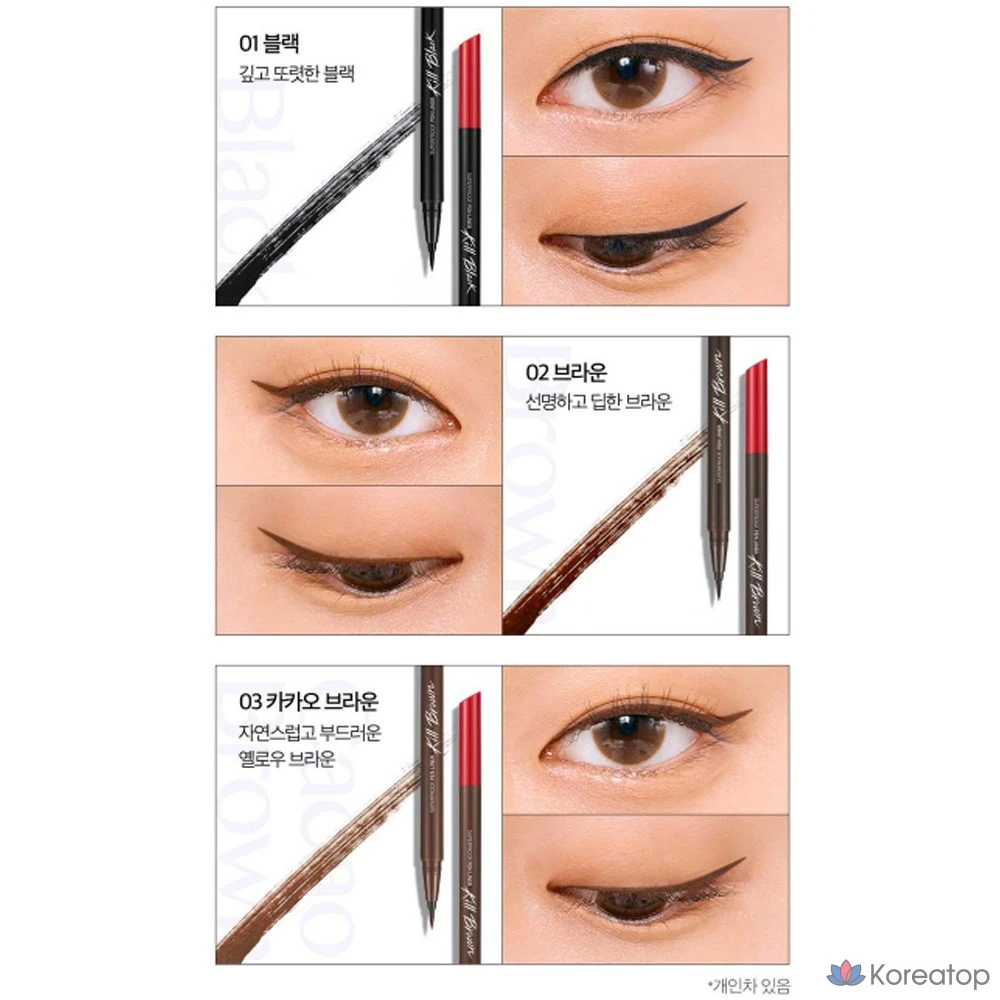 Подводка для глаз Clio Superproof Pen Liner, оттенок 03 Kaka Brown, 1 шт., фото 2